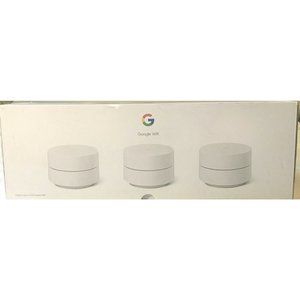 Google Wifi Mesh Network System Router AC1200 Point 3-pack (GA02434-US)